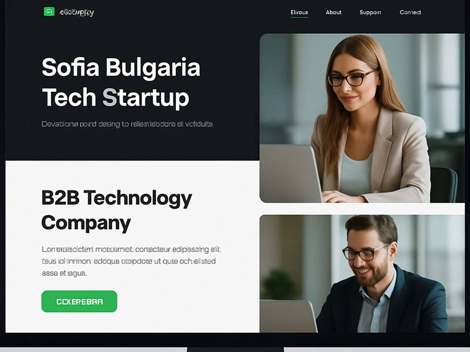 Sofia tech startup: from nothing to a client-winning site in 3 weeks.